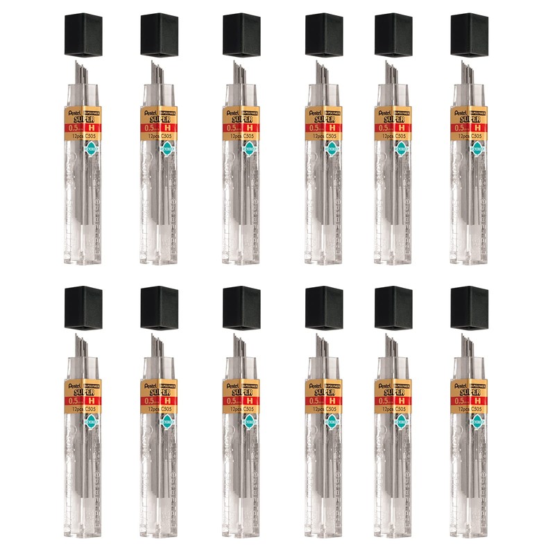 Pentel De México C505-Hb Mina Super Hi-Polymer, 0.5 Mm,,, Pack