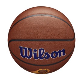 Wilson Basketball, Team Alliance Model, PHOENIX SUNS, Indoor/Outdoor, Mixed Leather, Size: 7