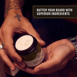 Every Man Jack Small Batch Beard Butter- Hinoki Spice Fragrance - Rejuvenates, Hydrates, and Styles Dry, Unruly Beards While Relieving Itch - Naturally Derived with Cocoa Butter and Shea Butter - 4-oz