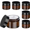 Small Glass Jars With Lids 6pcs, Face Cream Lotion Empty