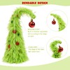 Decxmas 1ft Tabletop Bendable Mini Christmas Tree with Lights, Small