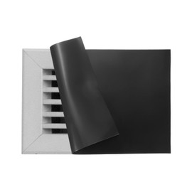 PATIKIL Rectangle Magnetic Vent Covers 14x9.5 Inch, Floor Air Vent Blocker Covers Register Sound Proof Cover for Home Floor Wall Ceiling, Black