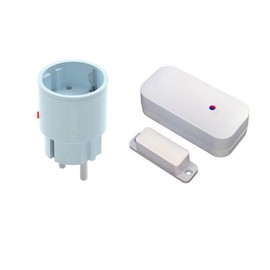 DIW-Funk DAS-2300-S Exhaust Control Window Contact Switch DFM-2000 + DIR-2300 Wireless Plug for Cooker Hood Fireplace Oven