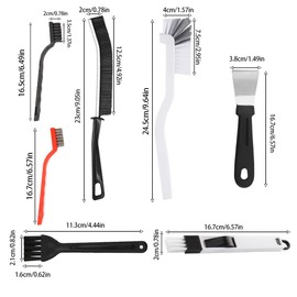 11 Pcs Cleaning Brushes Set Hard Bristle Crevice Cleaning Brush Small Corner Windows Brush Cleaning Supplies for Groove Tracks Bathroom Kitchen Vent Brush Kit Multifunctional Gap Cleaning Brush