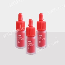 Peripera Ink The Airy Velvet Matte Lip Tint 007 Heart Bombing 4g 3pcs / 페리페라 잉크 더 에어리 벨벳 매트 립틴트 007 심장폭격 4g 3개