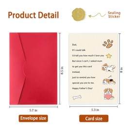 ICOOLYI Dog Dad Gifts for Men – Funny Fathers Day Cards Gifts from Dog Wife – Dog Dad Fathers Day Gift