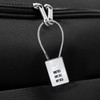 SISAV 3 Digit Cable Combination Lock 12 inches Cable for
