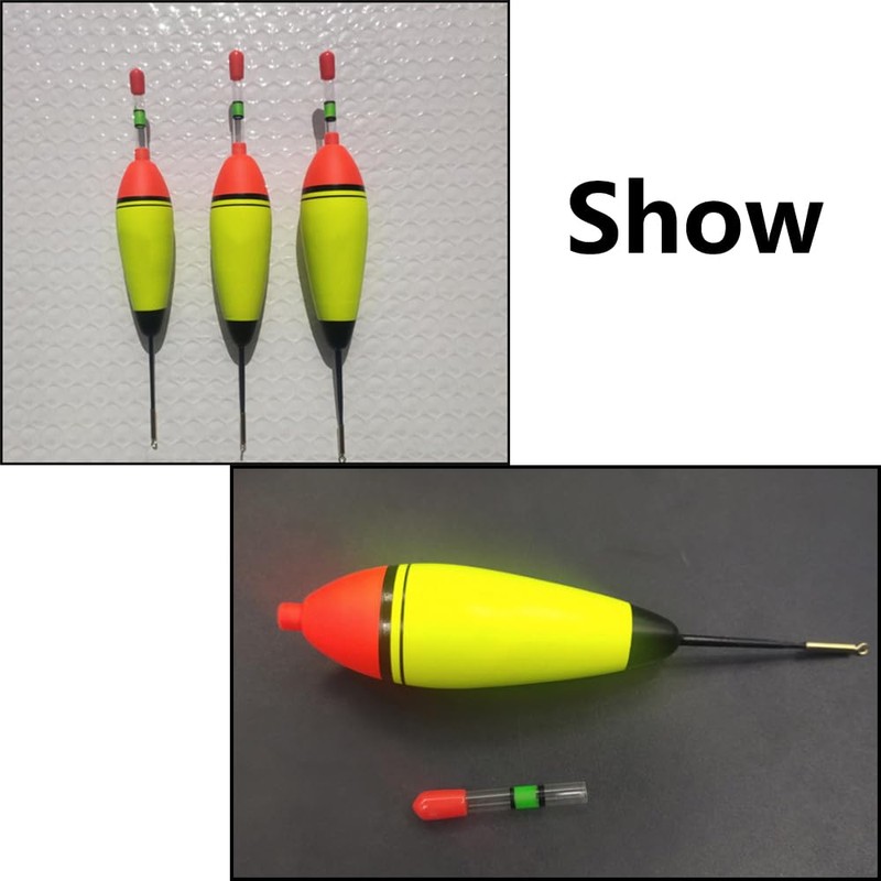 Fishing Bobbers Set with 5 Soft Eva Foam Floats Featuring
