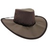 Jacaru Australia 0126 Parks Koolaroo Mesh Wide Brim Hat, Brown,