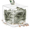 Esforzarse Unopenable Piggy Bank, Clear Acrylic Piggy Bank Must Break