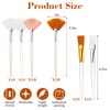 60 Pieces Fan Brushes, Soft Fan Brushes for Facials, Facial
