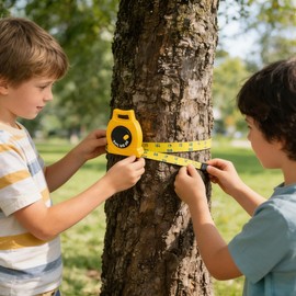 NOLITOY Kids Measuring Tape Retractable for Body Measurements, Soft Easy to Read Digital Tape Measure for Construction - Educational Learning - Back to School (Yellow,1M)