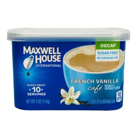 Maxwell House International French Vanilla Cafe Decaf Sugar Free Beverage Mix