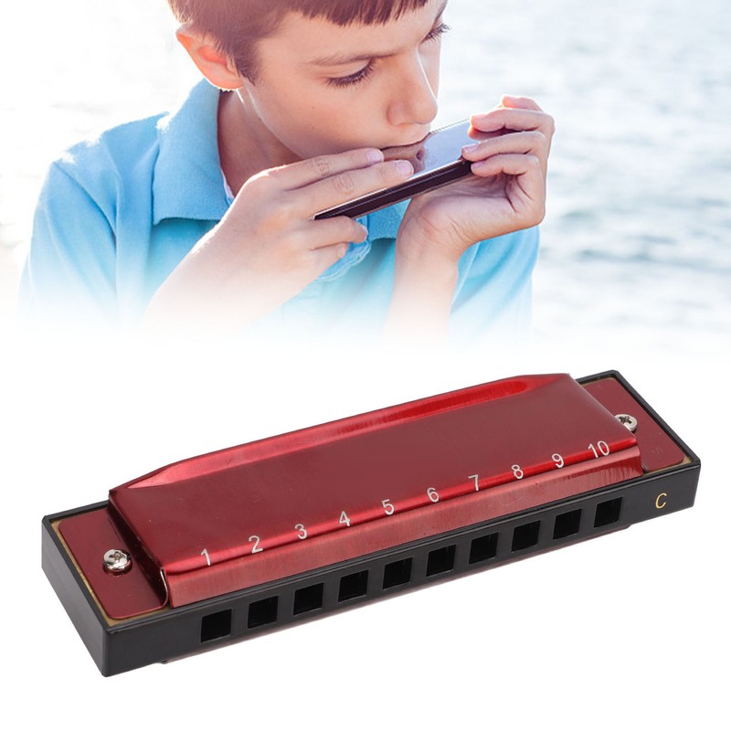 Harmonica C Key 10 Holes Diatonic Scale Mouth Organ Musical