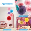 PATIKIL 8"/12"/16" Paper Fans Hanging Decoration, 12 in 1 Set