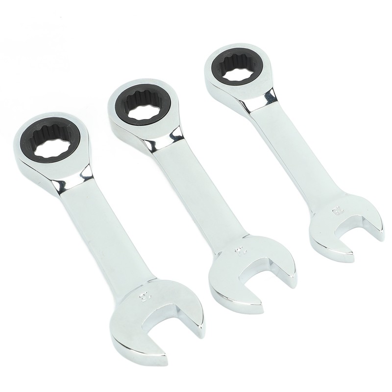3Pcs Ratchet Wrench 72 Tooth 13mm 14mm 15mm Tool Steel