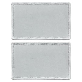stidsds 2 Pack Plain White Flag Patch Solid White Flags Embroidered Patches Blank Color Flags Military Tactical Hook and Loop Fastener Patch DIY Decorations