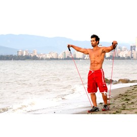 Ripcords Exercise Bands - Premium Resistance Bands in 7 Strength Options ** Lifetime Replacement Warranty ** (Extreme (42-60 lbs))