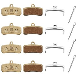 Dymoece 4 Pairs Bicycle Brake Pads for Shimano D03S D02S Saint BR-M810 BR-M820 Deore XT BR-M8020 BR-M8120 ZEE BR-M640 XTR BR-M9120 Tektro HD E725 M735 M745 M750 TRP SL