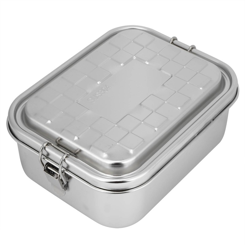 Single Layer Lunch Box Food Bento Container Stainless Steel 304