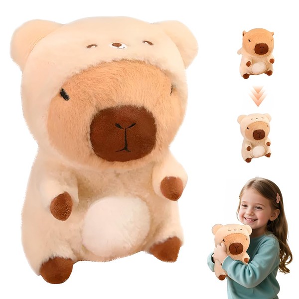 HOVCEH Capybara Plush Toy, 25 cm Capybara Cuddly Toy, Cute
