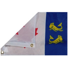 Canadian Coast Guard Premium Quality Heavy Duty Fade Resistant 12x18 12"x18" 100D Woven Poly Nylon Boat Flag Banner Grommets