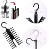Upgraded 2 PCS Adjustable 20 Tie Rack Holder, 360° Rotating