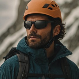 willochra Wrap Around Design Full lens Polarized Reading Sunglasses for Men Driving Running Sports Reader Square Style Unisex (black, 1.5, x)