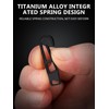 TIKIDESIGN Titanium Zip Zipper, Pack of 2 Zip Pendants, Removable