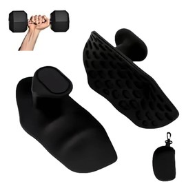 MYNINES Anti Slip Gym Grips for Men and Women, Ergonomic Rubber Weight Lifting Grips for Deadlifts, Dumbbell, Cross Fit Training - Palm Protection Workout Gloves for Gym Exercise