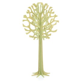 Lovi 2022 Lobi Ornament Card Tree, 6.5 inches (16.5 cm), PLGR Pale Green, Birch, Buildable, Made in Finland