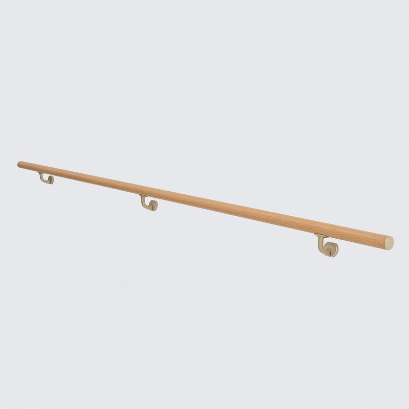 3 FT Handrails for indoor&outdoor stairs,deck,slope,Modern Aluminum Handrail Set, Wall-Mounted