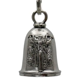 Milwaukee Leather Good Luck Bells for Motorcycles w/Key Ring-Key Chain Accessory for Bikers - One Size
