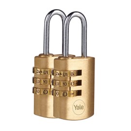 Yale 2 Pack Y150B/22/120/2 Brass Combination Lock
