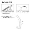 Asdays Wall Hanging Hooks, Plasterboard Wooden L-Shaped Hooks, Walnut, Plasterboard