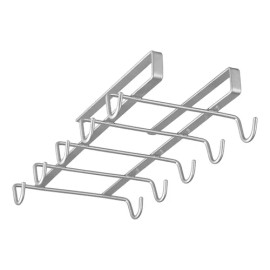 Organizador Rack Porta Tazas Para Entrepaño Cap 10 Tazas Gris
