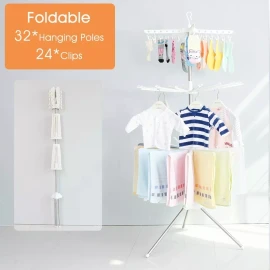 Aidesen Rack Tendedero Para Interiores Plegable Circular