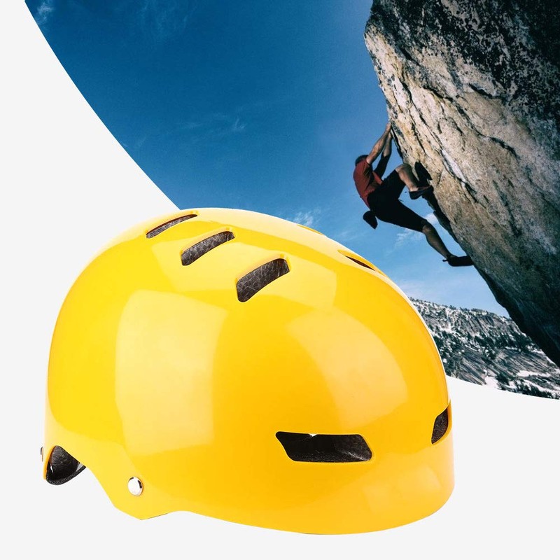 Outdoor Protective Helmet Climbing Helmet PU Material 12 Vents for