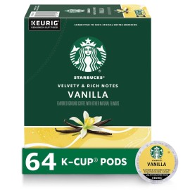 Starbucks Vanilla Flavor Coffee K-cup, 64 ct.