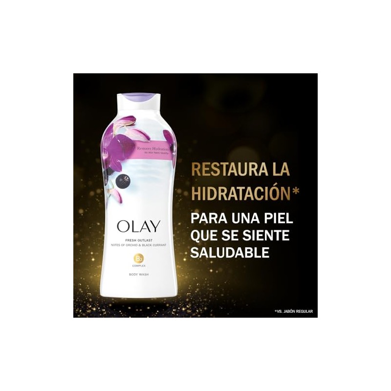 OLAY, Gel Lquido Corporal, Ultra Hidratante con Vitamina B3, Notas