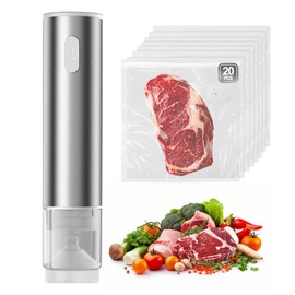 Handheld Vacuum Sealer for Food Fresh & Storage Compact Vacuum Sealer Machine Portable and Rechargeable(20 Reusable Vacuum Seal Bags)