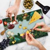 Ambesonne Christmas Cutting Board, Happy New Year Greeting Celebrations with