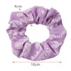 Scrunchie Lilac Paisley Scarf Hair Band Elastic Ponytail Tie Soft