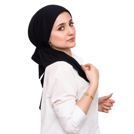 Gorro de quimio para mujer, diadema ajustable para cáncer de pérdida de cabello, turbante, bandana para gorro, ajuste elástico para todos los tamaños de cabeza, Negro -, One Size