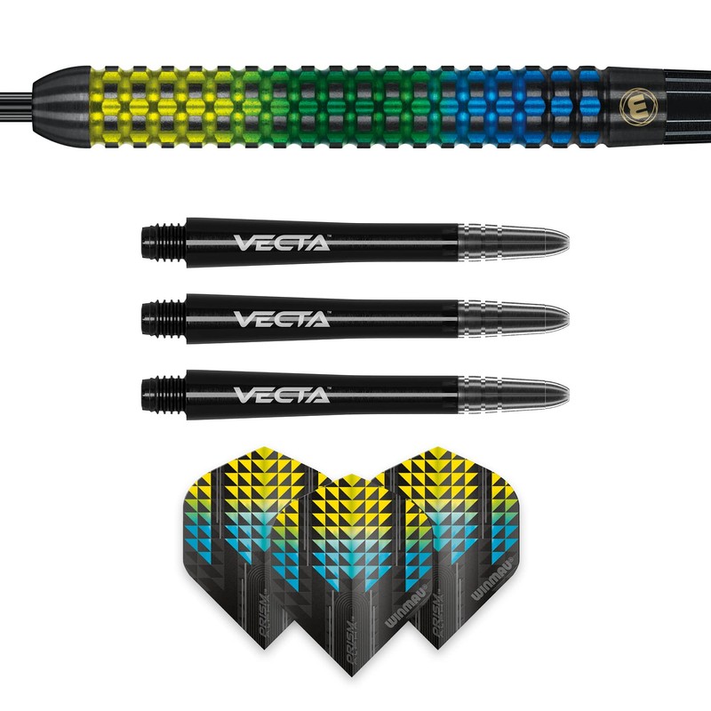 WINMAU Firestorm 26 gram Tungsten Darts Set with Flights and