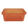 School Smart Stackable, Small - 12 x 8 x 5 Inches, Candy Orange