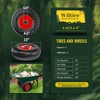 Wiltire (2 Pack) 4.10/3.50-4 Flat Free Tire and Wheel 10-Inch