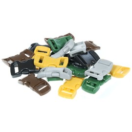 Paracord Planet Assorted 3/8" Side-Release Buckle Packs - Choose from a Variety of Colors & Pack Sizes - Perfect for 550 Paracord Bracelets, Lanyards, and Keychains