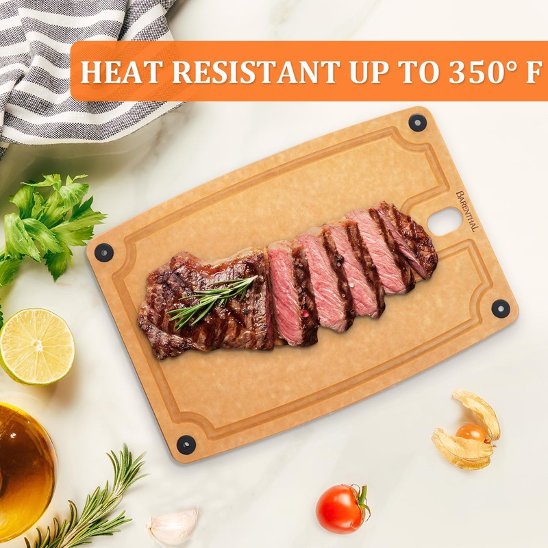 Barenthal 2PC Cutting Boards for Kitchen Dishwasher Safe Eco-Friendly Composite
