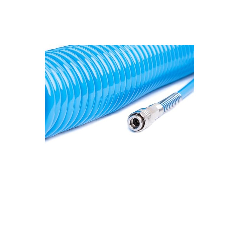 Compressed Air Spiral Hose Made of Polyurethane Plastic, Diameter 8